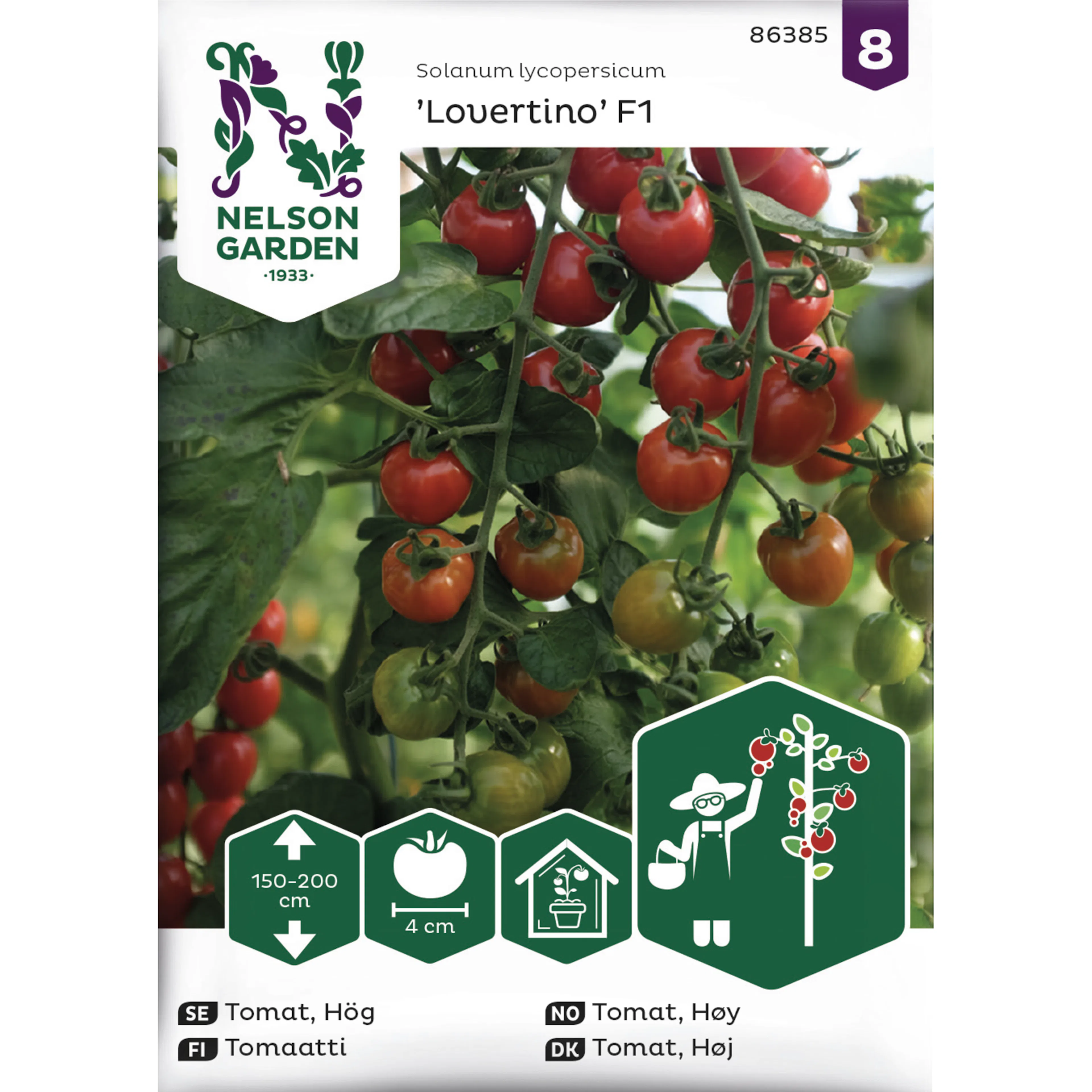 Frö Nelson Garden Tomat Hög Lovertino F1
