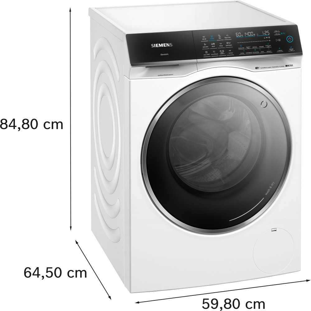 Tvätt/Torkmaskin Siemens WN54C2A0DN iQ700 10.5/6 kg