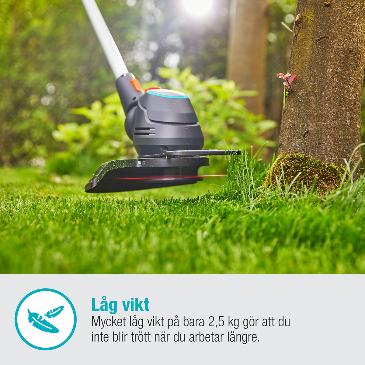 Trimmer Gardena ComfortCut 23/18V P4A Komplett (2,5Ah batteri + standardladdare)