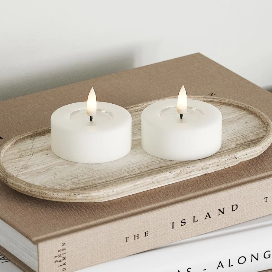 LED-Värmeljus DeluxeHomeart 6x4,5 cm 2-pack