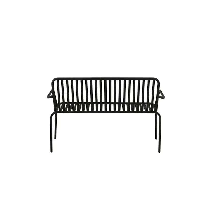 Peking Bench/sofa Aluminium - Black / Svart