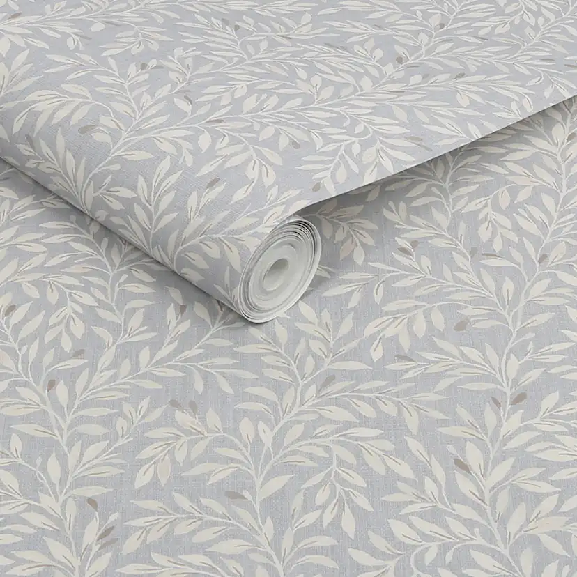 Tapet NEXT Ditsy Leaf Grey