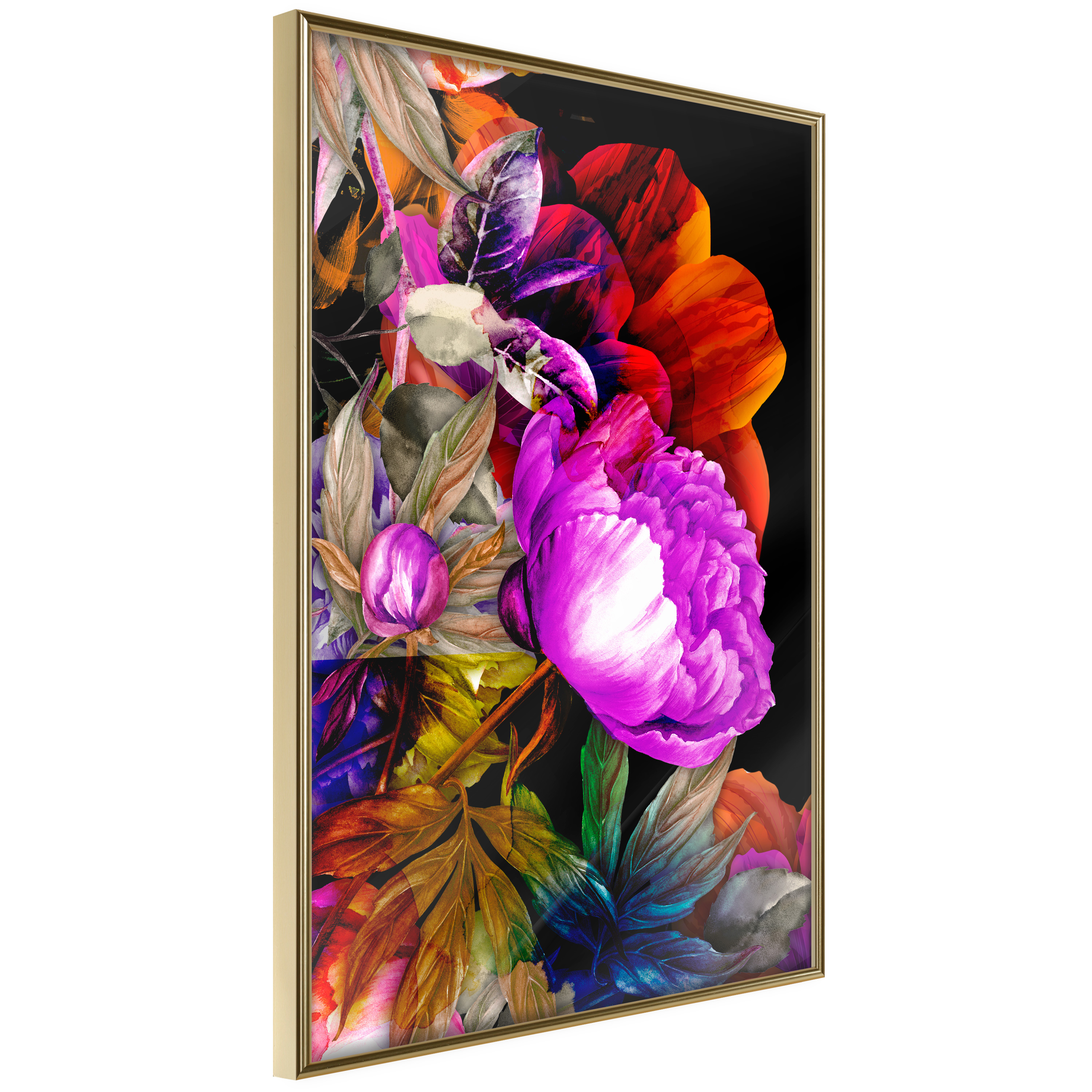Affisch - Summer Colours [Poster] 40x60 Guld ram, 40x60 cm
