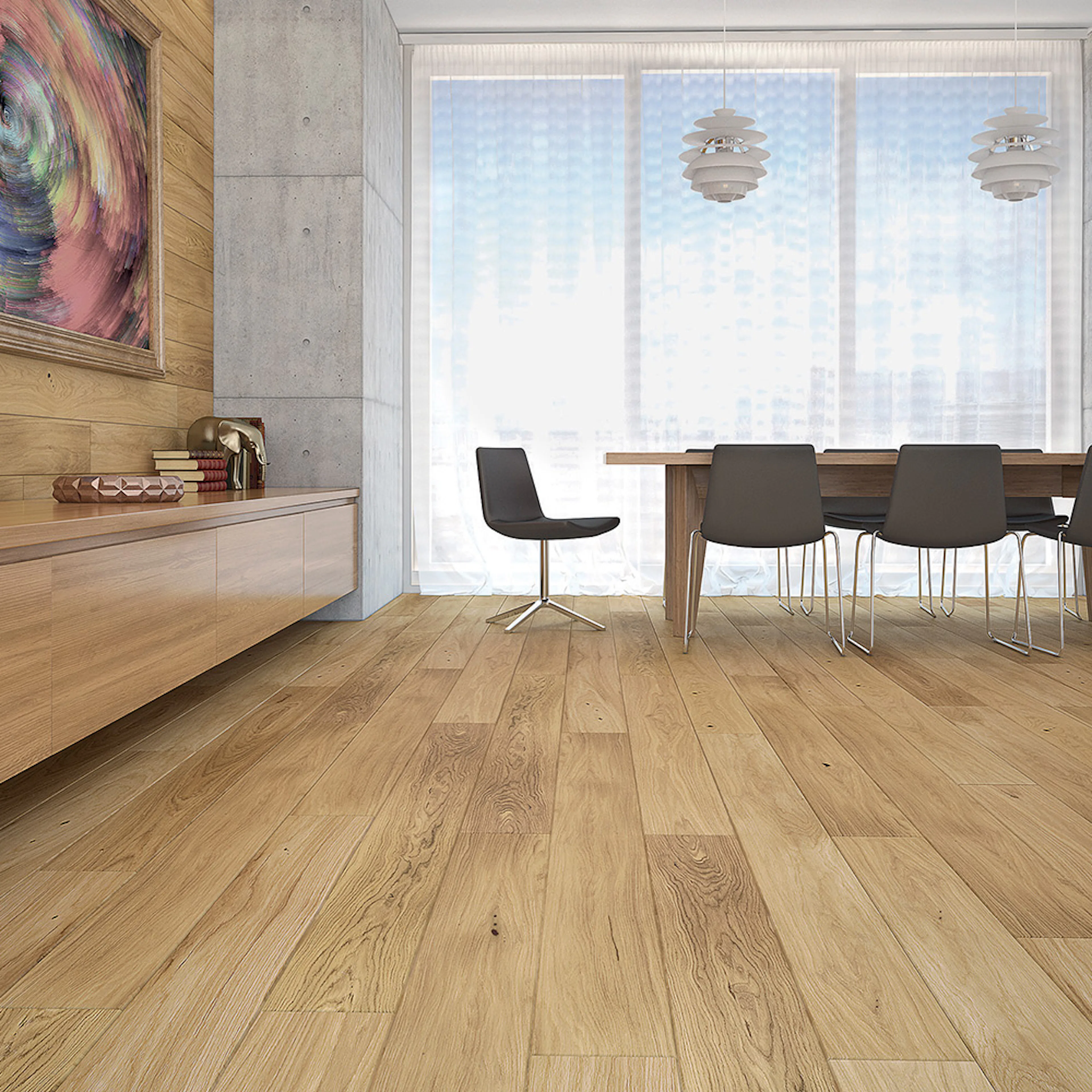 Parkettgolv Moland Burghley Wideplank Ek Mattlack