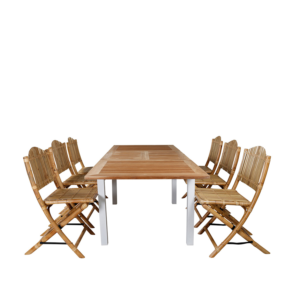 Matgrupp Venture Home Pave med 6 Cane Stolar