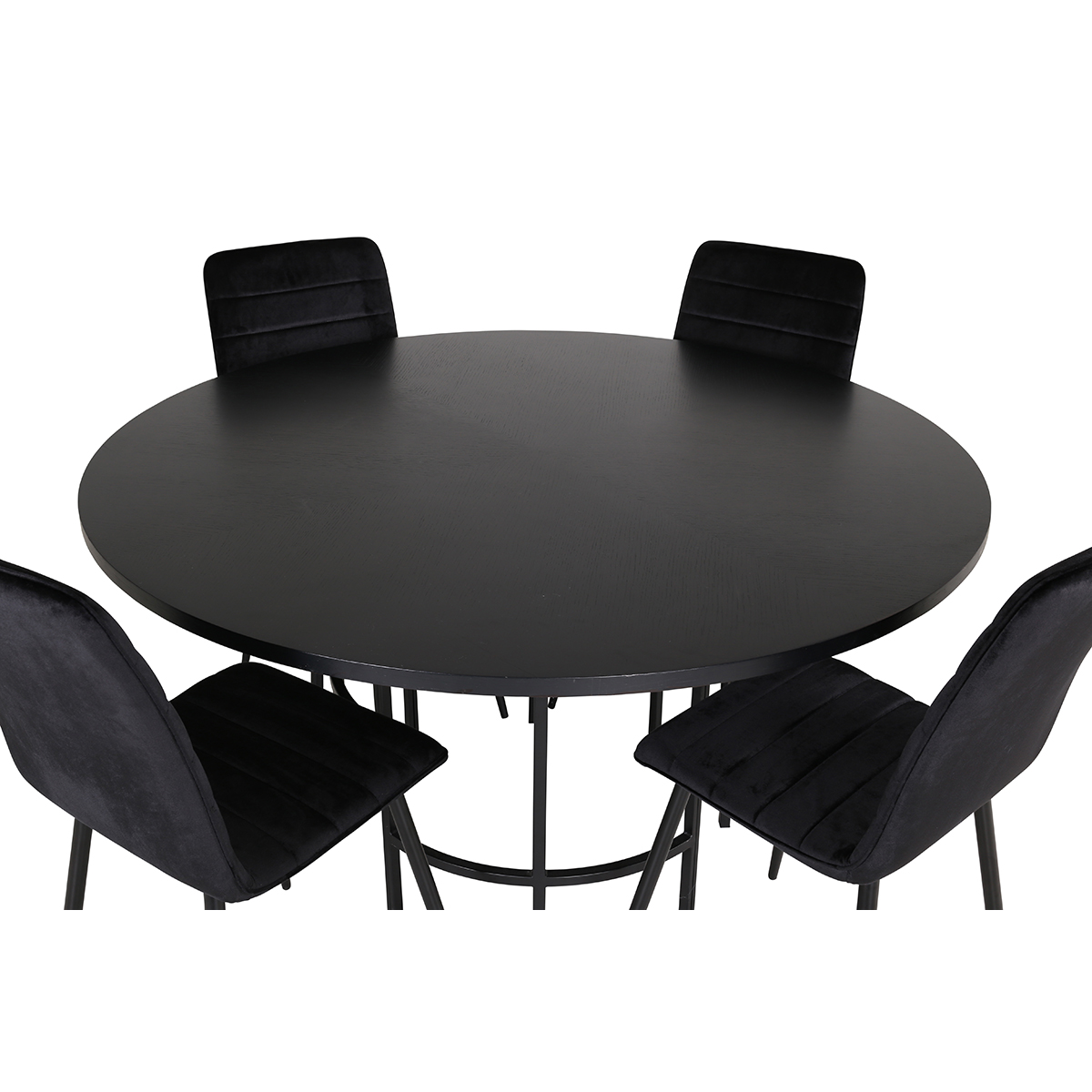 Copenhagen - Dining Table round - Black / Black+Windu Lyx Ch Svart