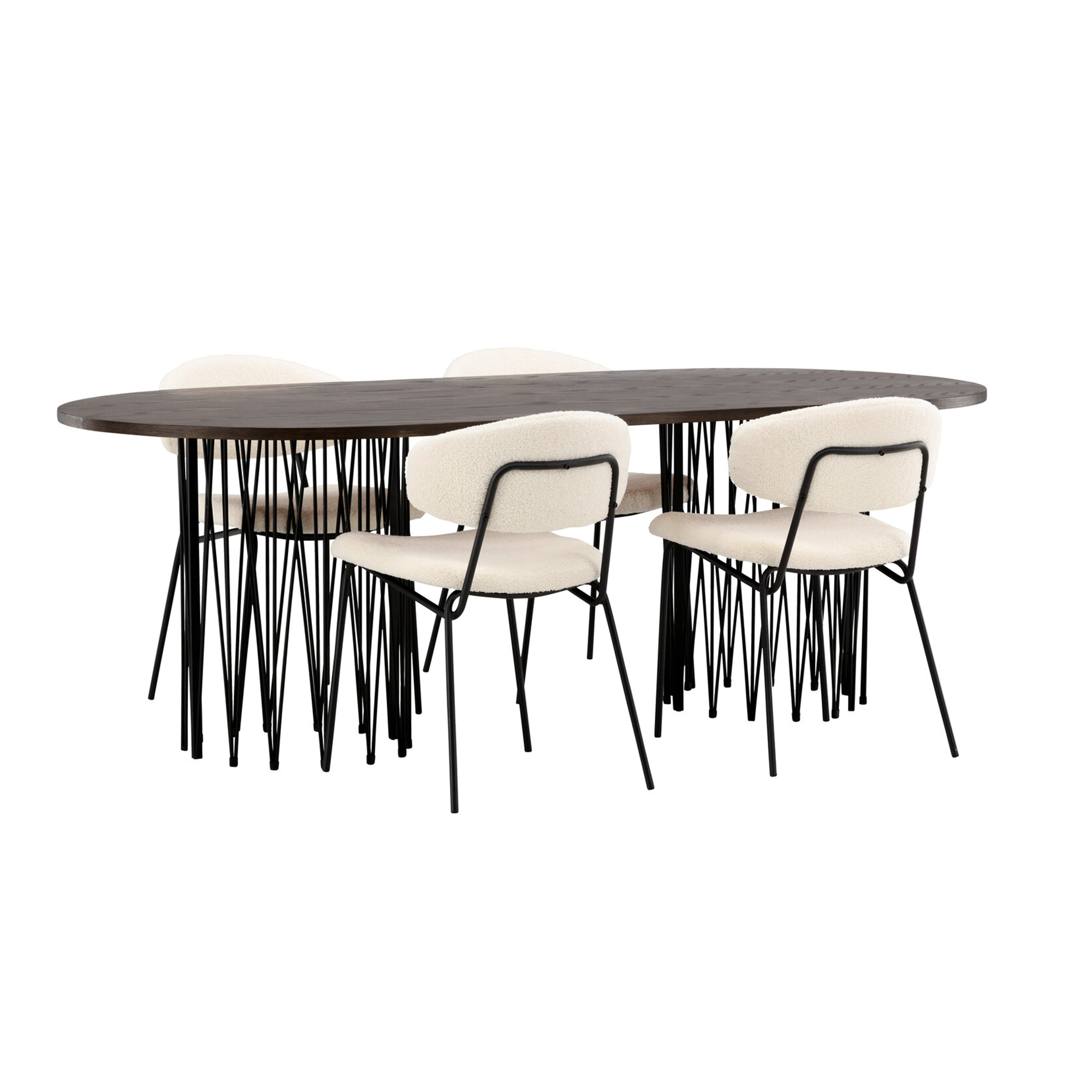 Matgrupp furniture/fashion Stone med 4 Chico Stolar