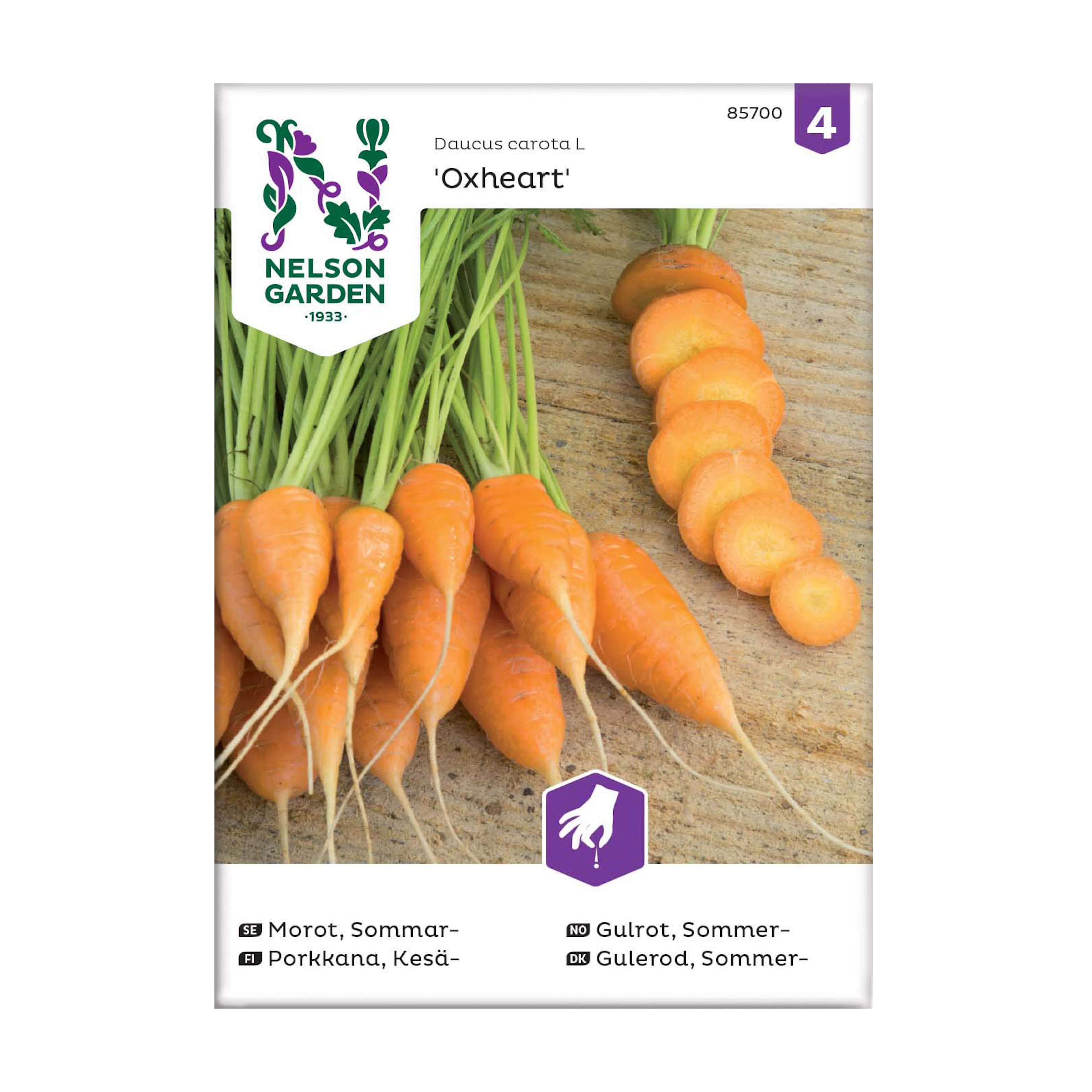 Frö Sommarmorot Nelson Garden Oxheart