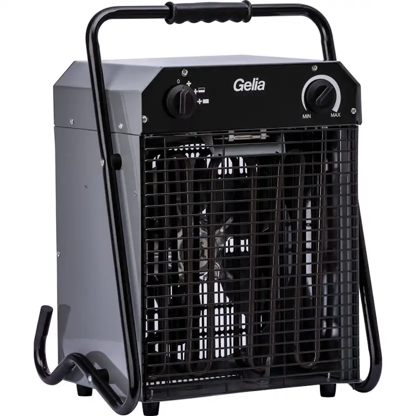 Värmefläkt Gelia Bygg 9 kW 400 V IP24 med Bärhandtag