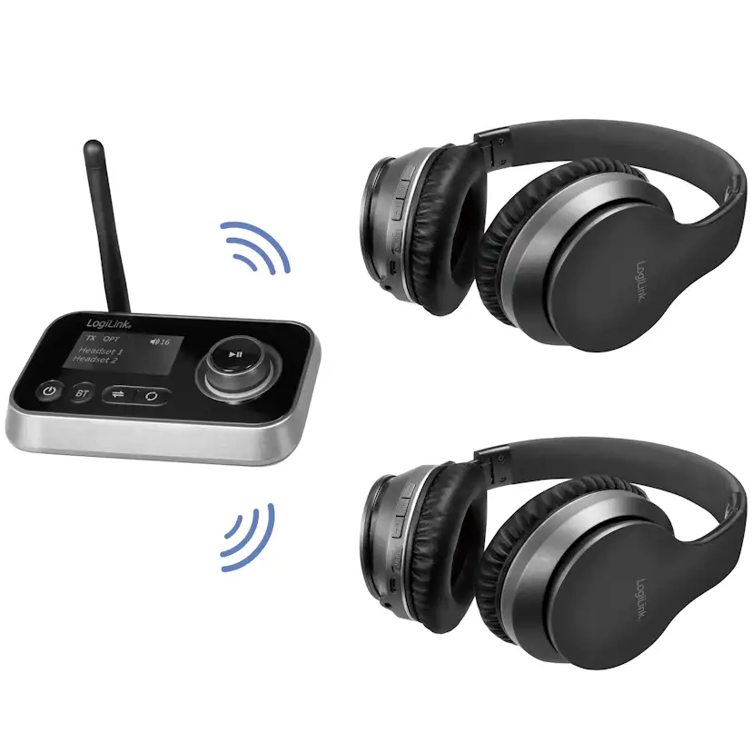 Bluetooth 5.0 2-in-1 Audio sändare/mottagare LogiLink