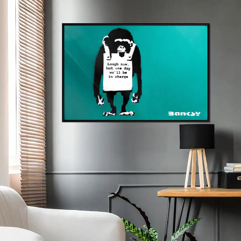 Poster Artgeist Affisch Angry Monkey