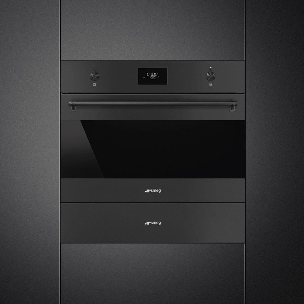 Kombiugn Smeg SO4301M0N Svart Med Grill, Display och Micro