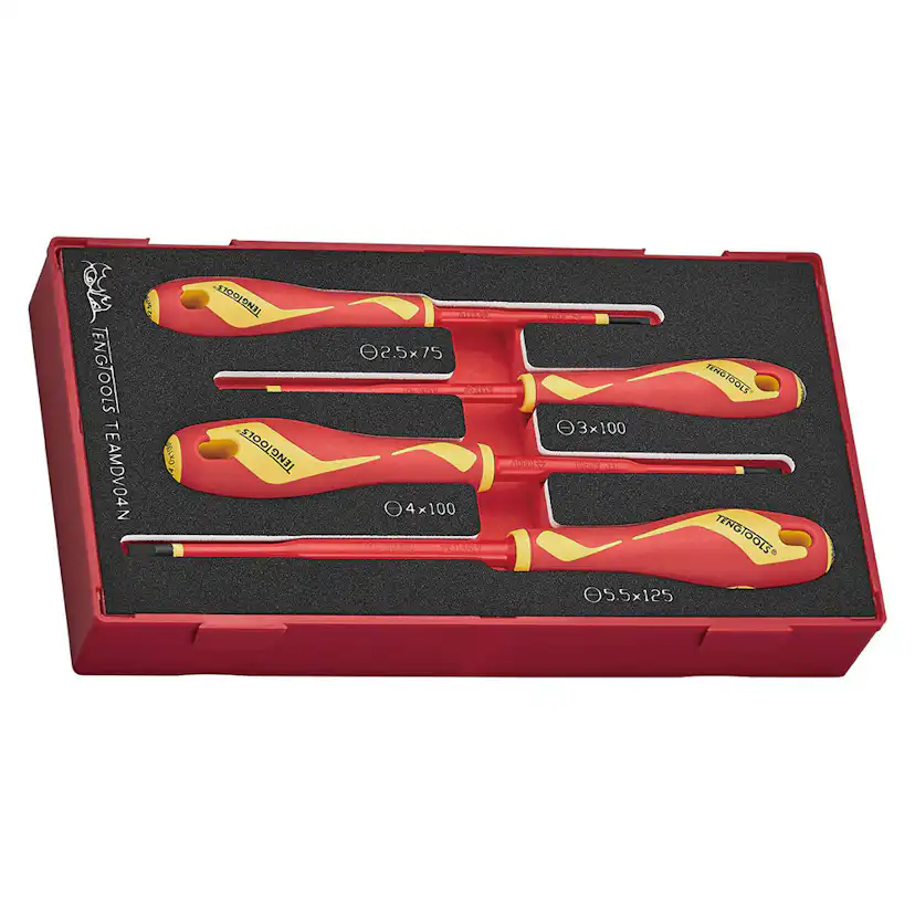 Skruvmejselsats Teng Tools TEAMDV04N 1000V
