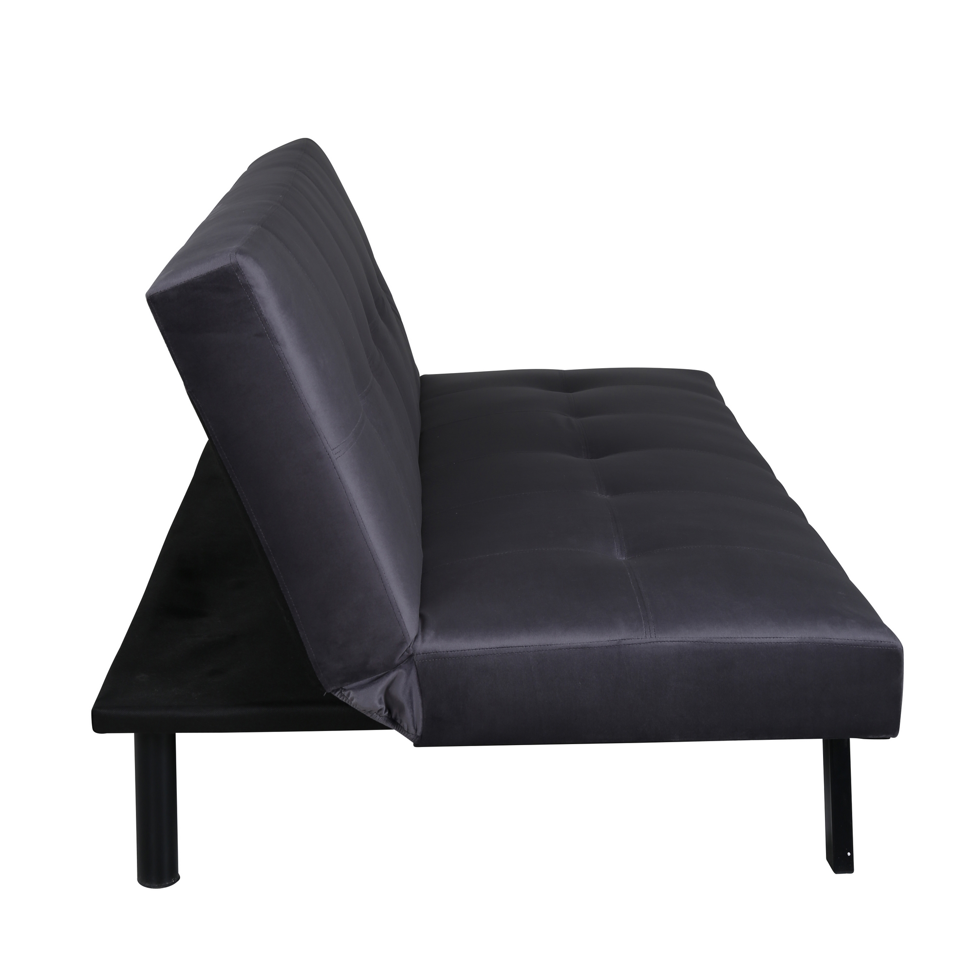 Bäddsoffa Venture Home Bodil Grå Sammet 2-sitssoffa 180x80x55 cm 1 Sovplats