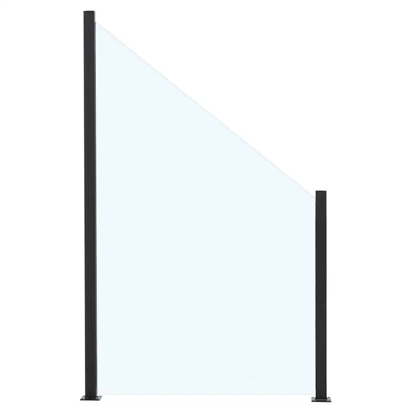 Glasstaket Hortus med Aluminiumskena Lutad