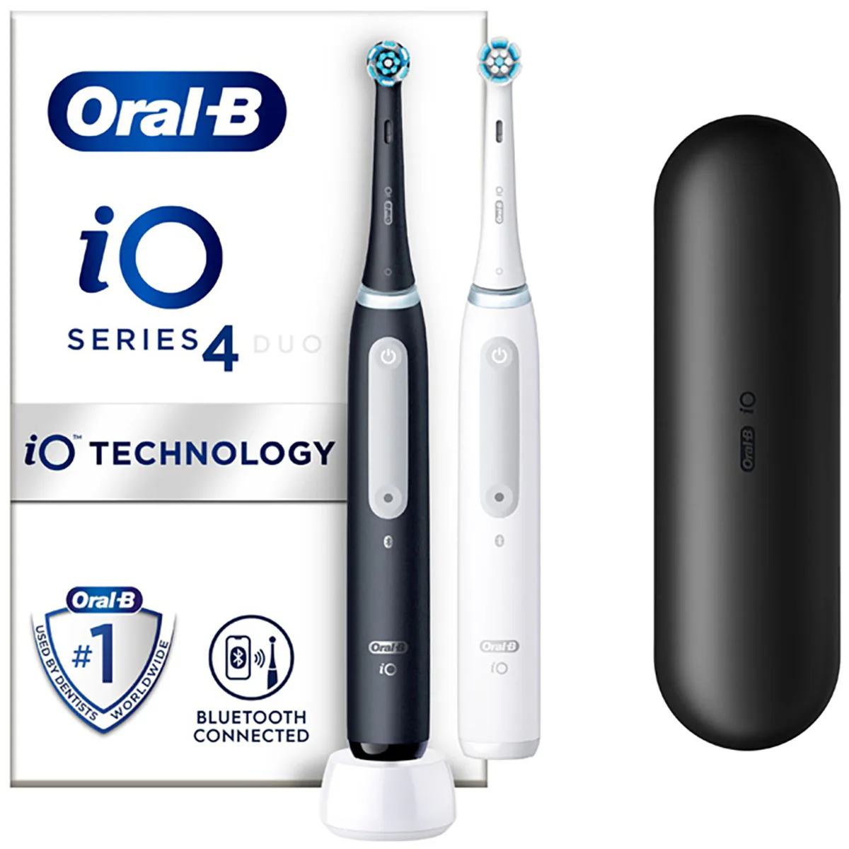 Eltandborste Oral-B iO4 Duo Black UCB/White SC