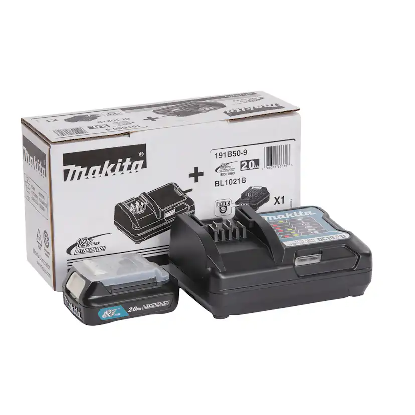 Batteripaket Makita 191B50-9 12V 2,0 Ah Li-ion Batteri och Laddare