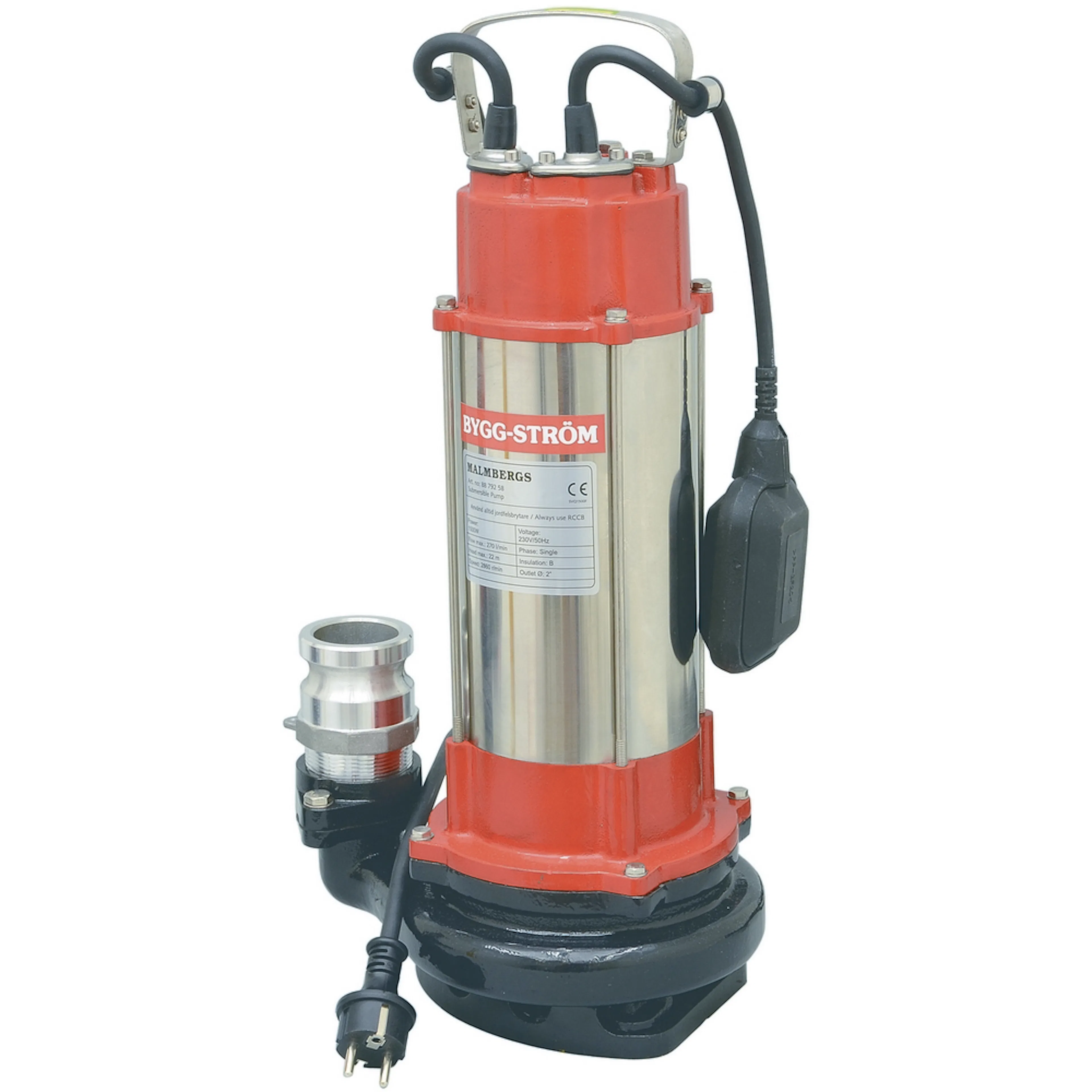 LÄNSPUMP 270L 2,5" FLOTTÖR 1500 W
