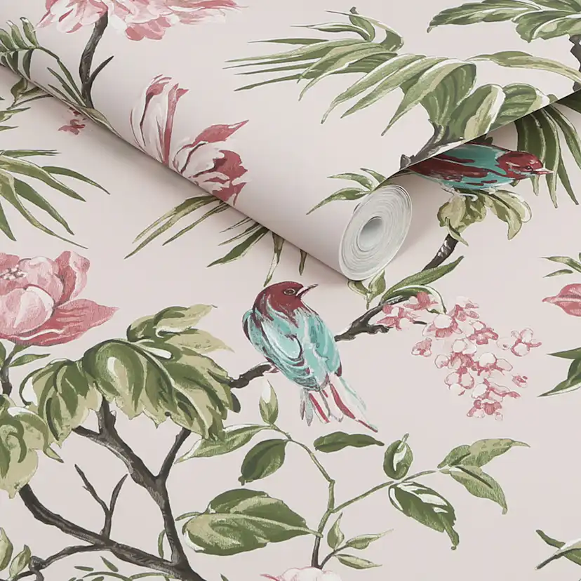 Tapet NEXT Birds & Blooms Mauve