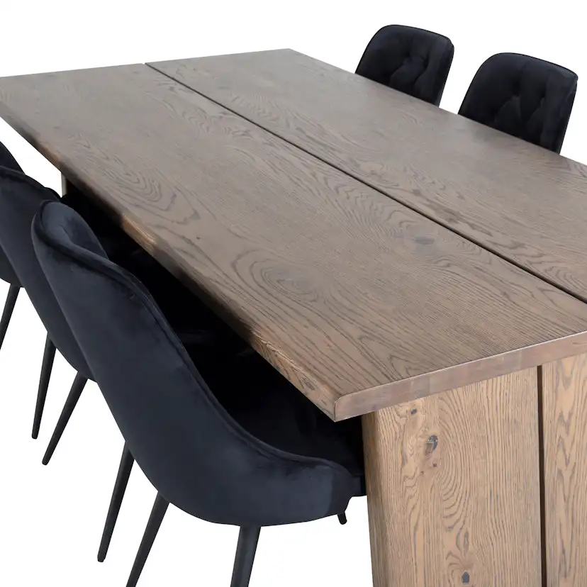 Matgrupp Venture Home Lotus med 6 Vera Stolar Sammet