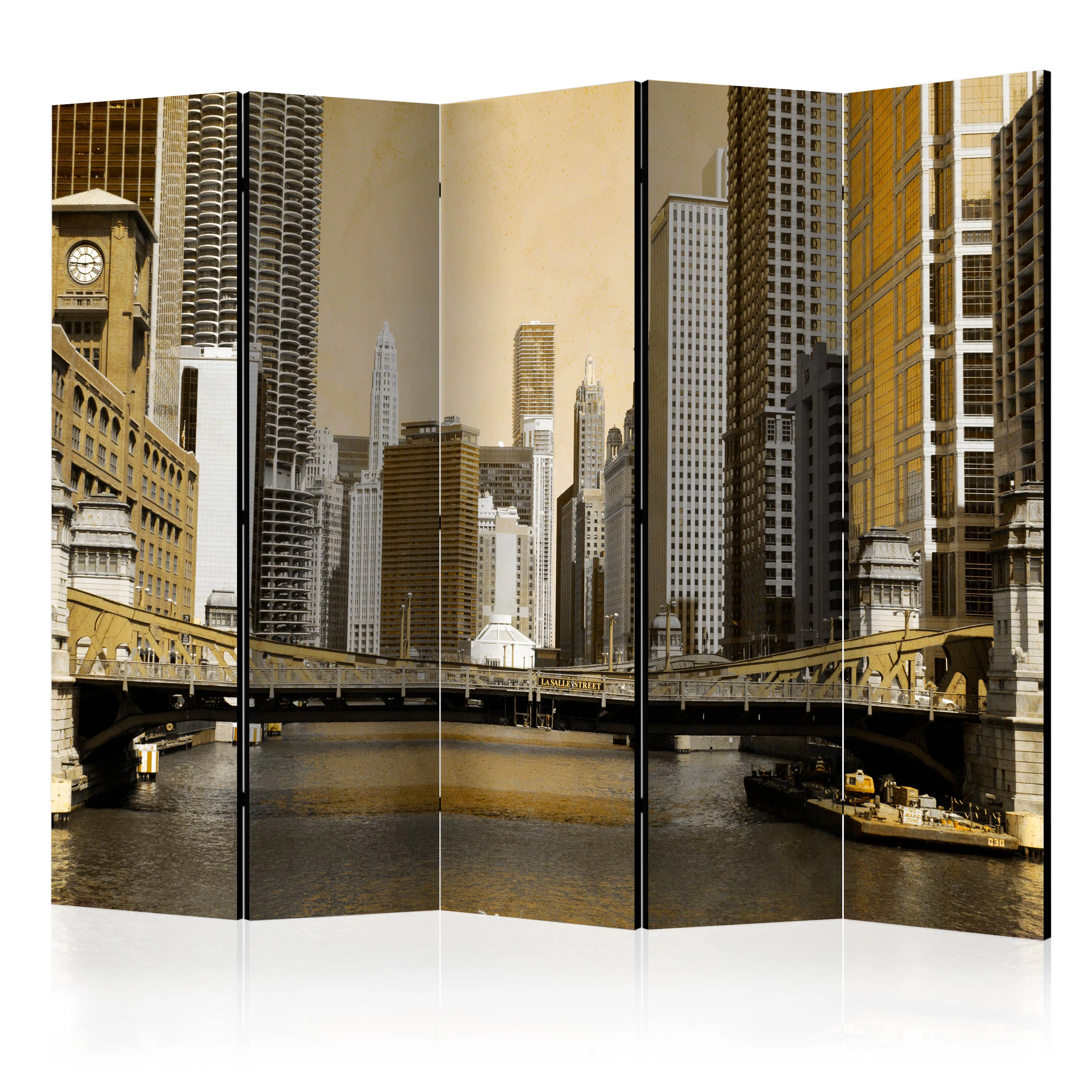 Rumsavdelare Arkiio Chicago's Bridge Vintage Effect II 225x172 cm