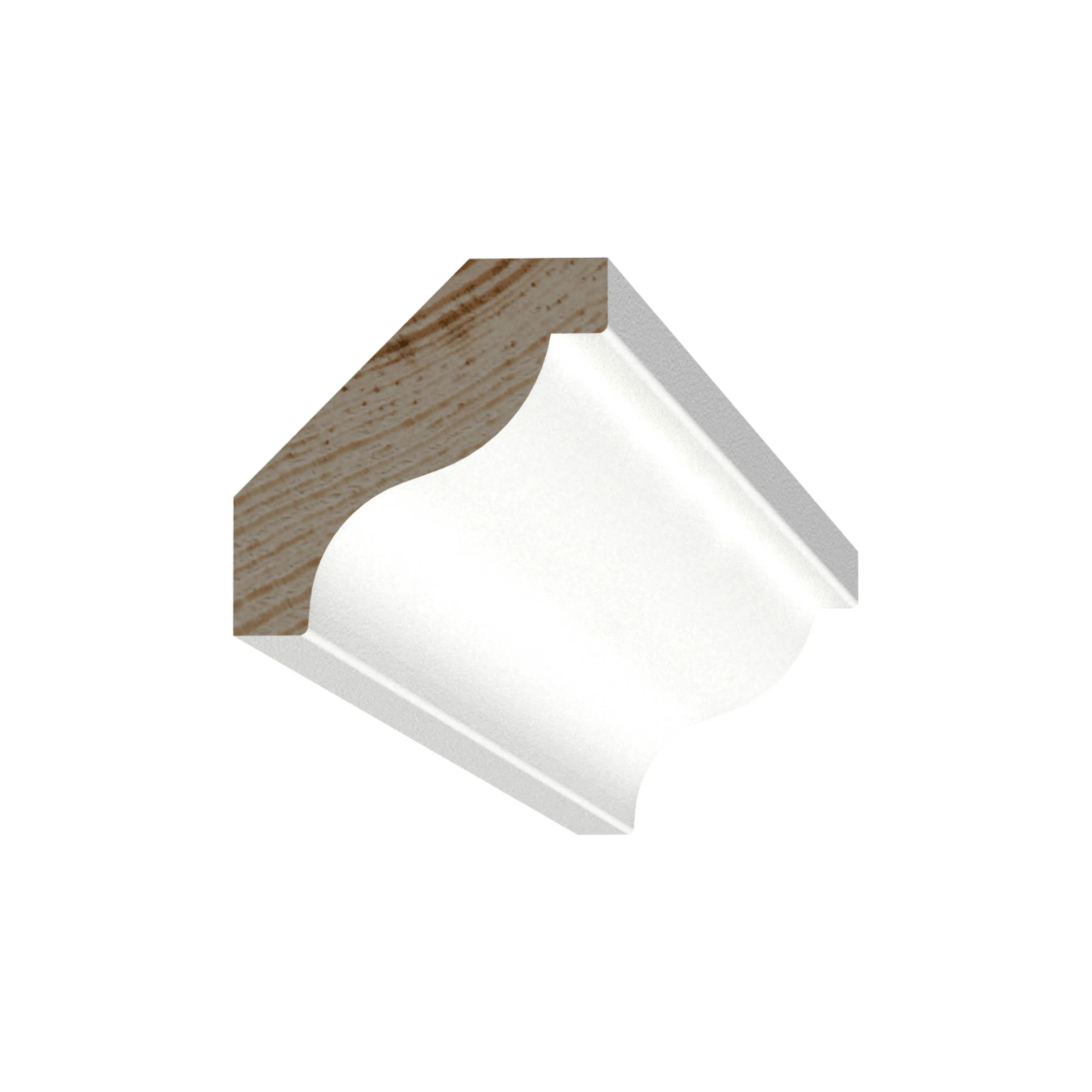 Taklist Grimslöv Trä & List 15x56 mm Allmoge Vit