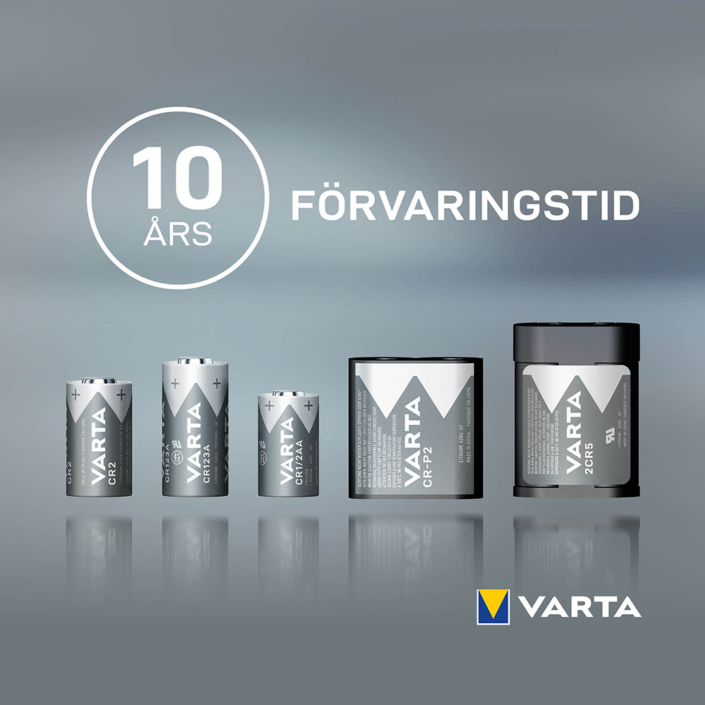 Batteri VARTA Litium CR123A 2-Pack