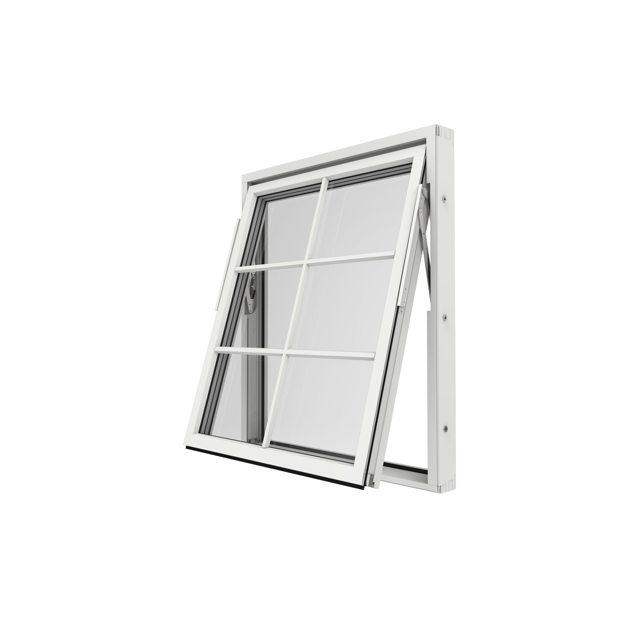 Vridfönster Elitfönster Original Alu 100 3-Glas Lagerfört