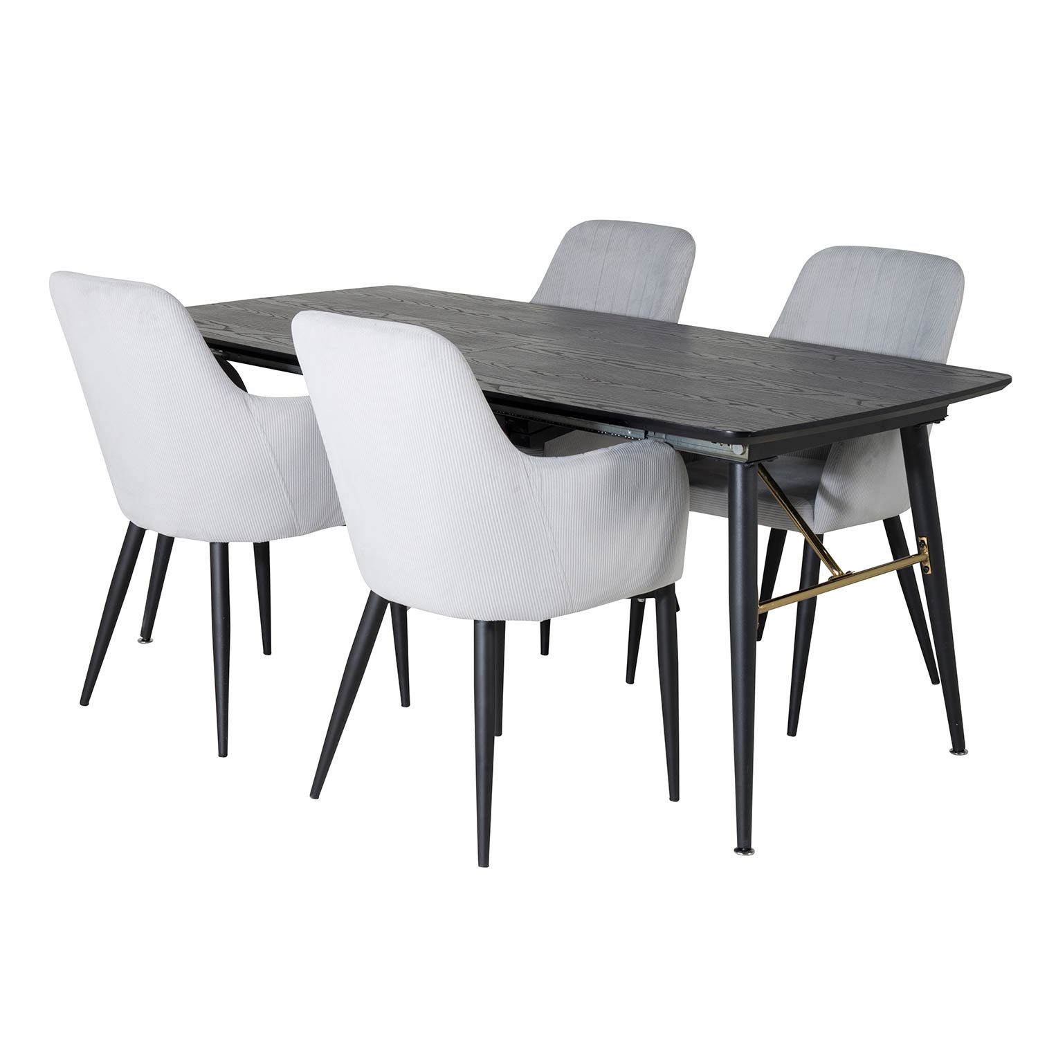 Matgrupp Venture Home Guld med 4 Corina Stolar Manchester