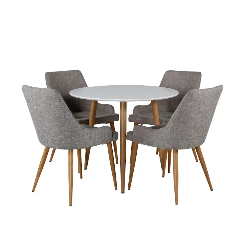 Matgrupp Venture Home Polar med 4st Plaza Stolar