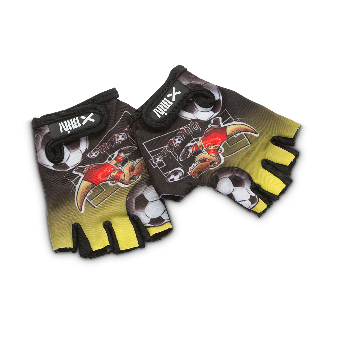 Cykelhandske Briv Junior Dino Gul/Svart