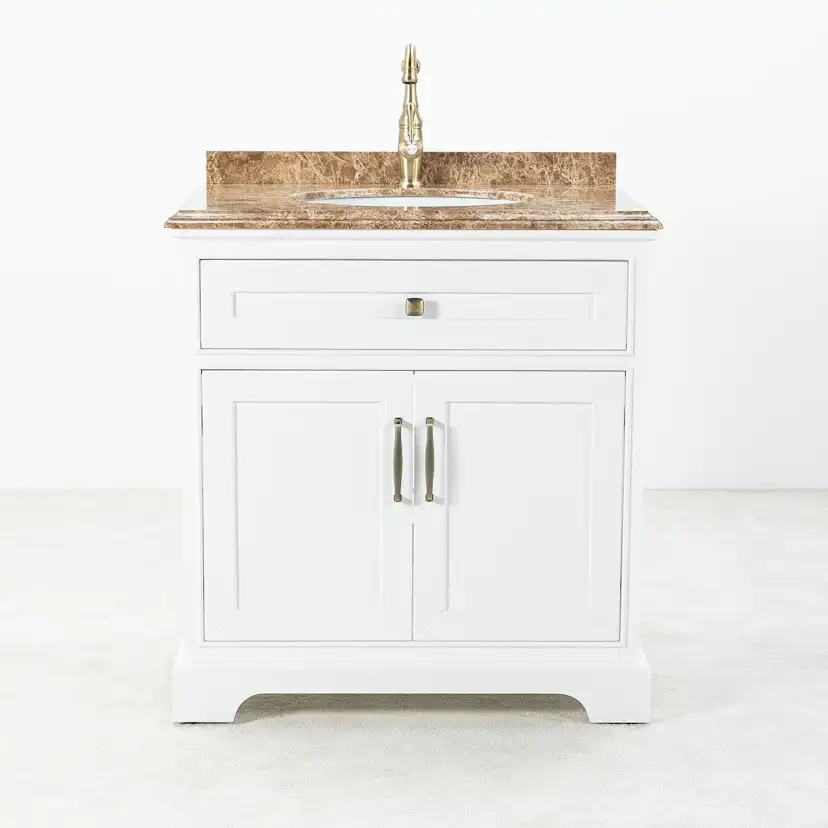 Tvättställsskåp Vesani Wyoming Beige Marmor