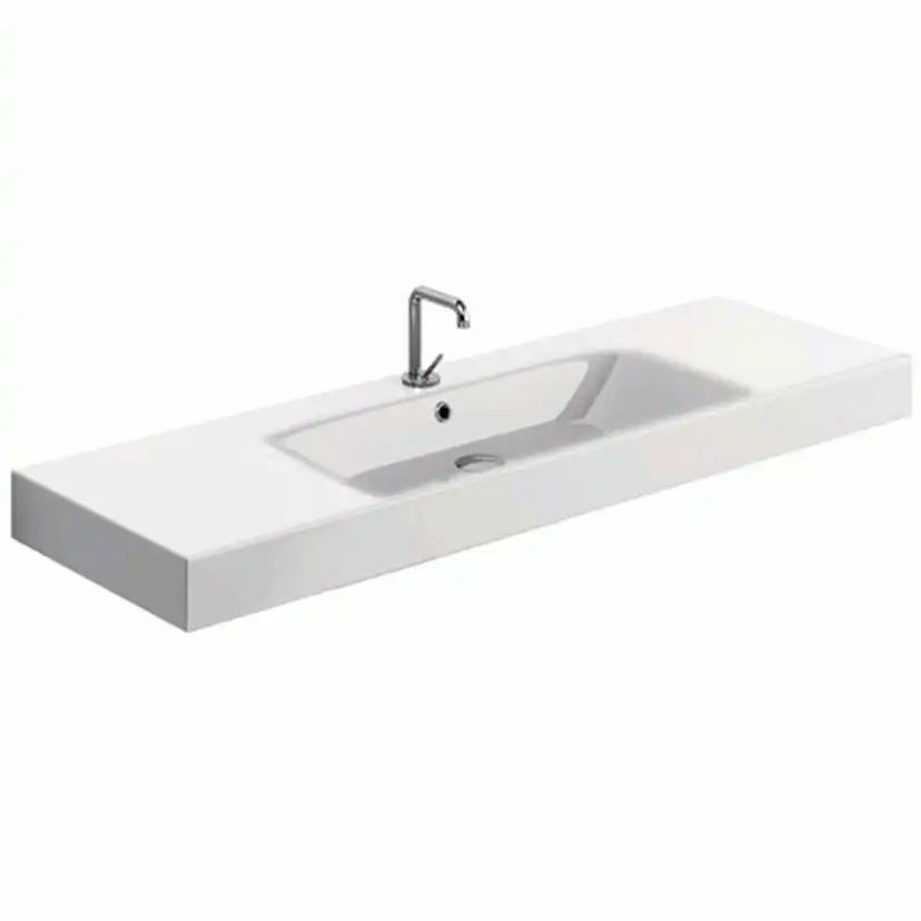 Cento 140 porcelænsåndvask, Hvid Vit