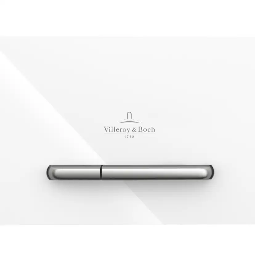 Spolknapp Villeroy & Boch ViConnect installationssystemen 92 Blankvitt glas
