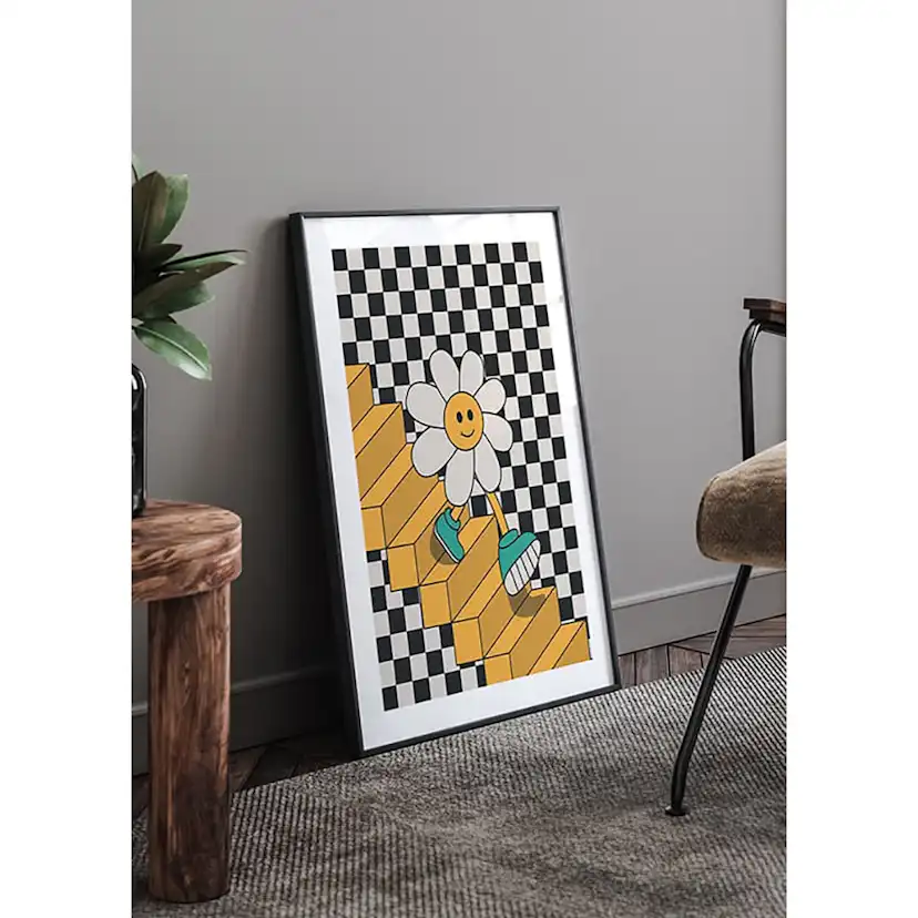 Poster Gallerix Smiley Flower Down The Stairs