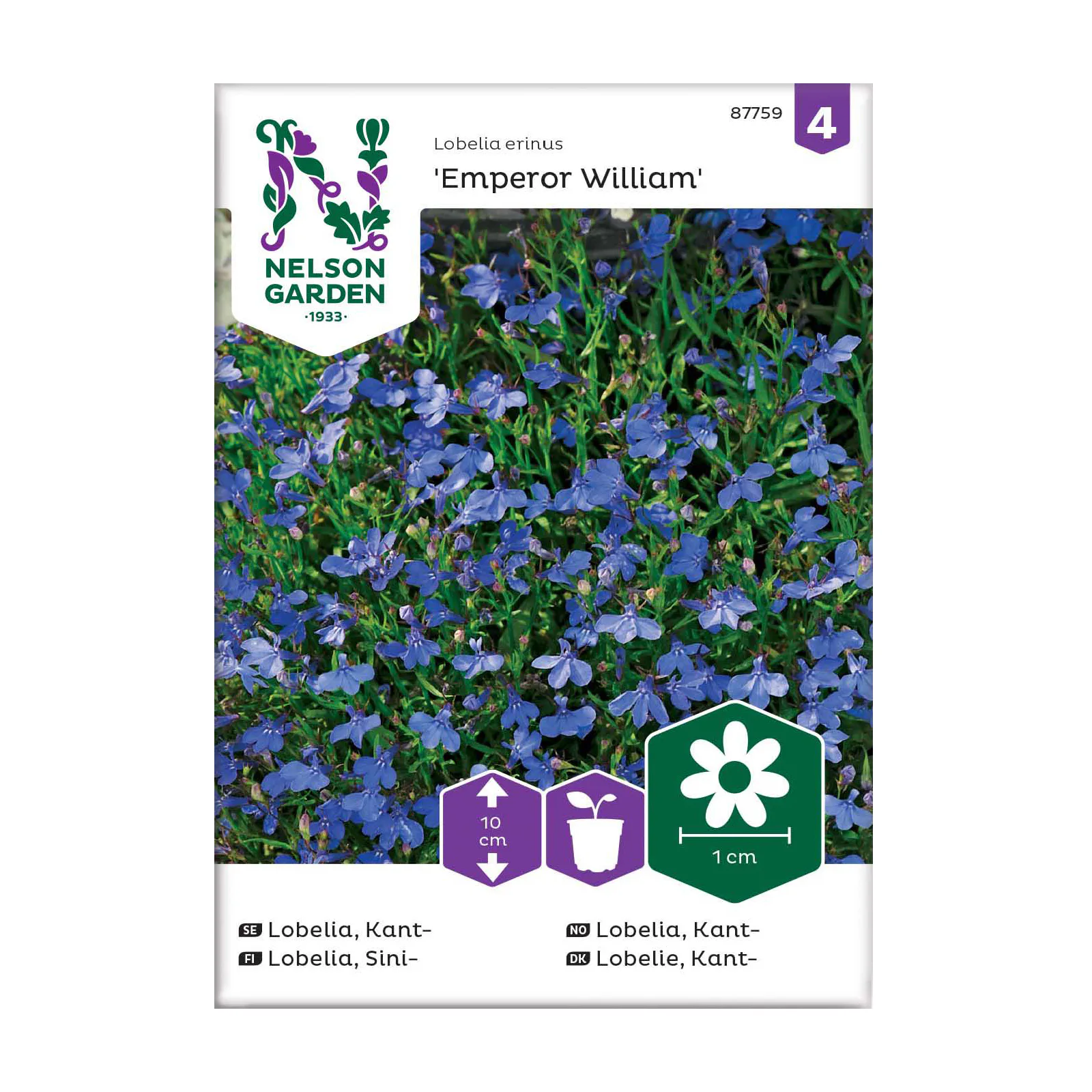 Frö Kantlobelia Nelson Garden Emperor William