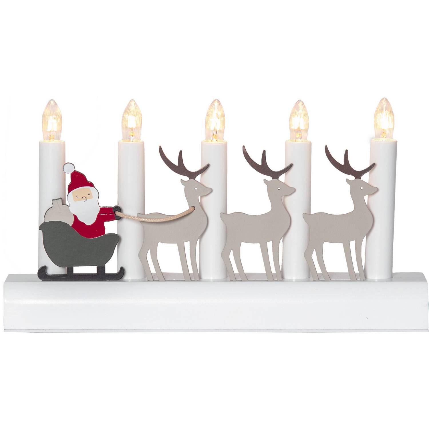 Adventsljusstake Star Trading Julia Tomte Julklappar 5 Ljus