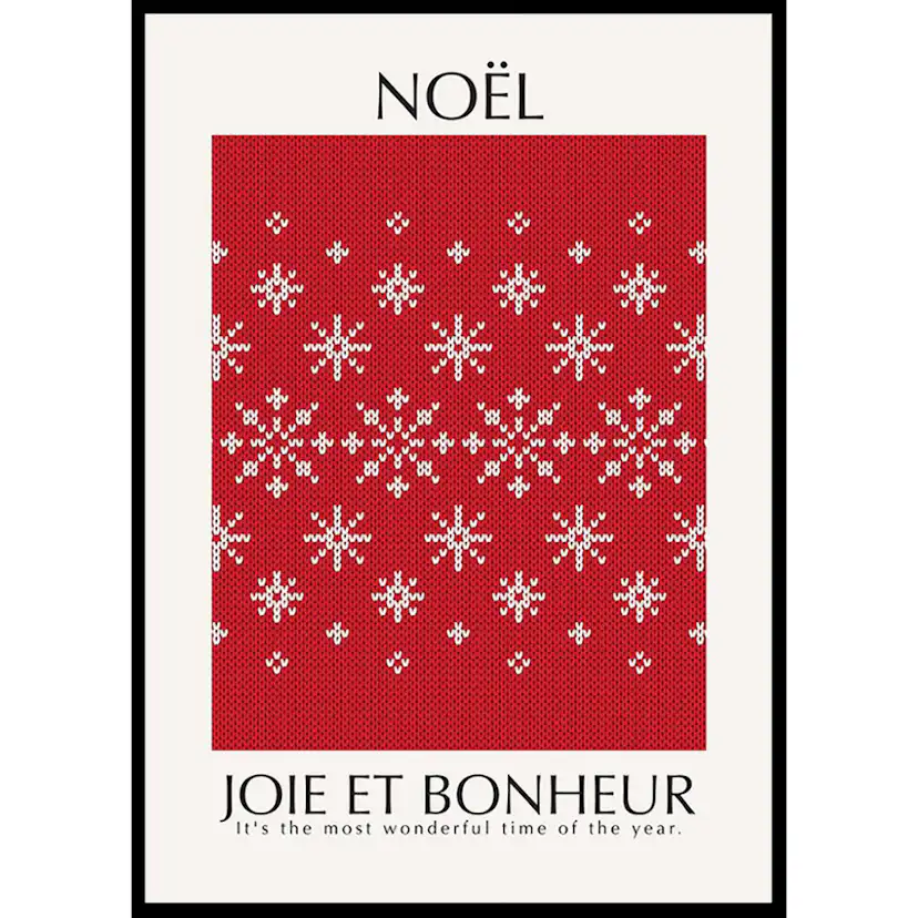 Poster Gallerix Noel Red No2