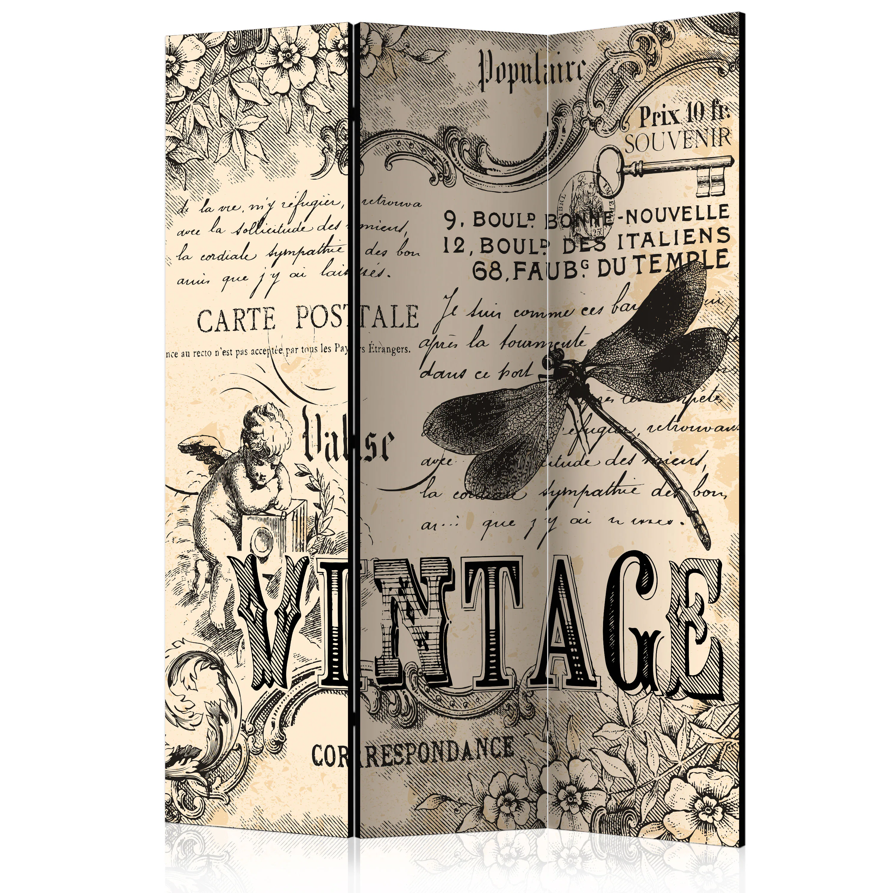 Rumsavdelare Arkiio Vintage Correspondence 135x172 cm