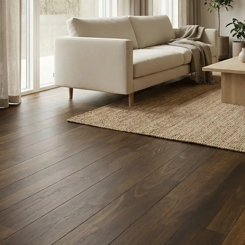 Junckers Plank Boulvrd SvartEk 20,5mm HAR UM-lack Harmony, Ultramatt Lack