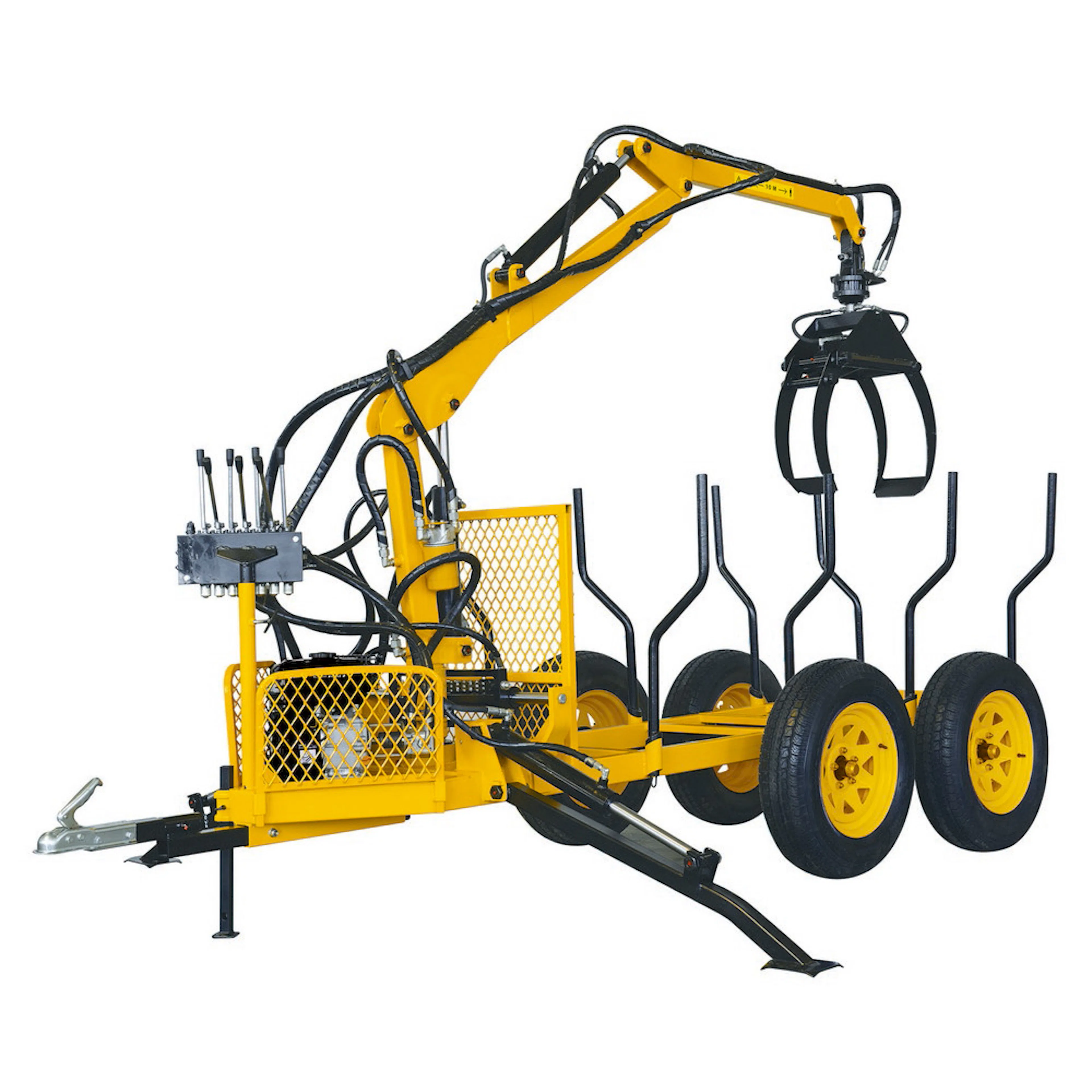 Vedsläp med lyftkran - Max. lyftkapacitet 300 kg