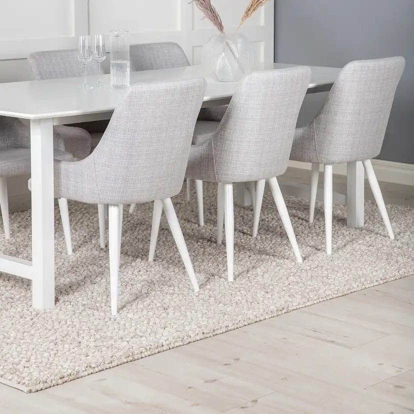 Matgrupp Venture Home Clara med 6 Plake Fåtöljer Polyestertyg