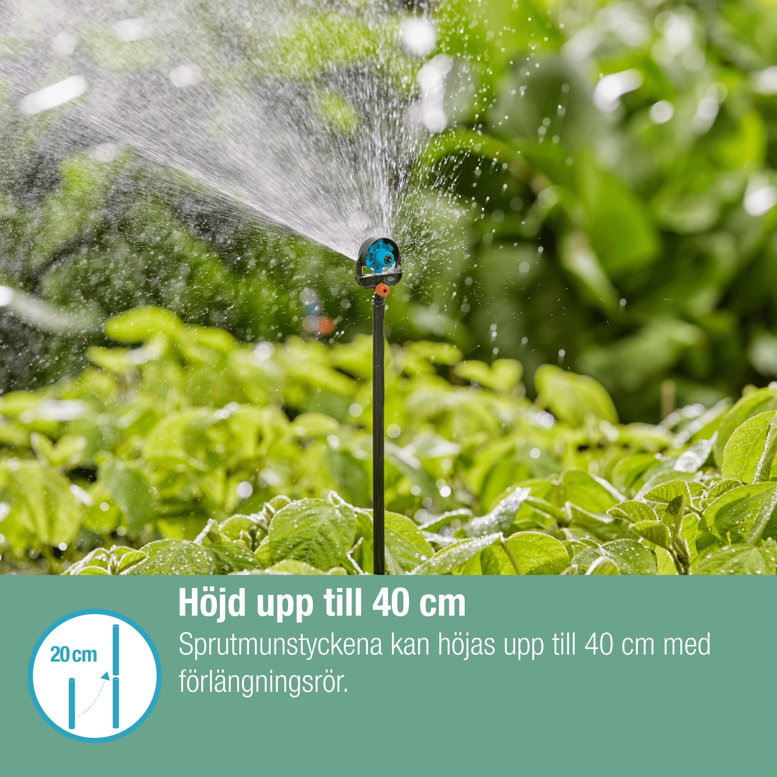 Förlängningsrör Gardena Micro-Drip för Sprutmunstycke 24 cm