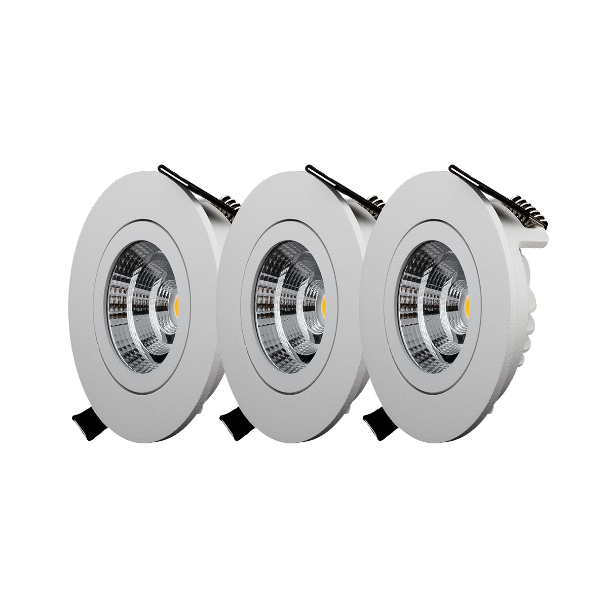 Downl Q Tilt 3-pack 3000K inkl drivdon och kablage 3000K
