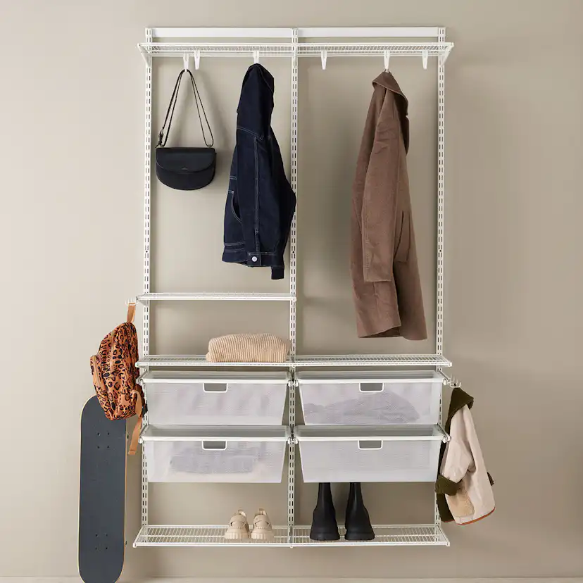 Hallösning Elfa Ready Solution Classic 7 125 cm Vit