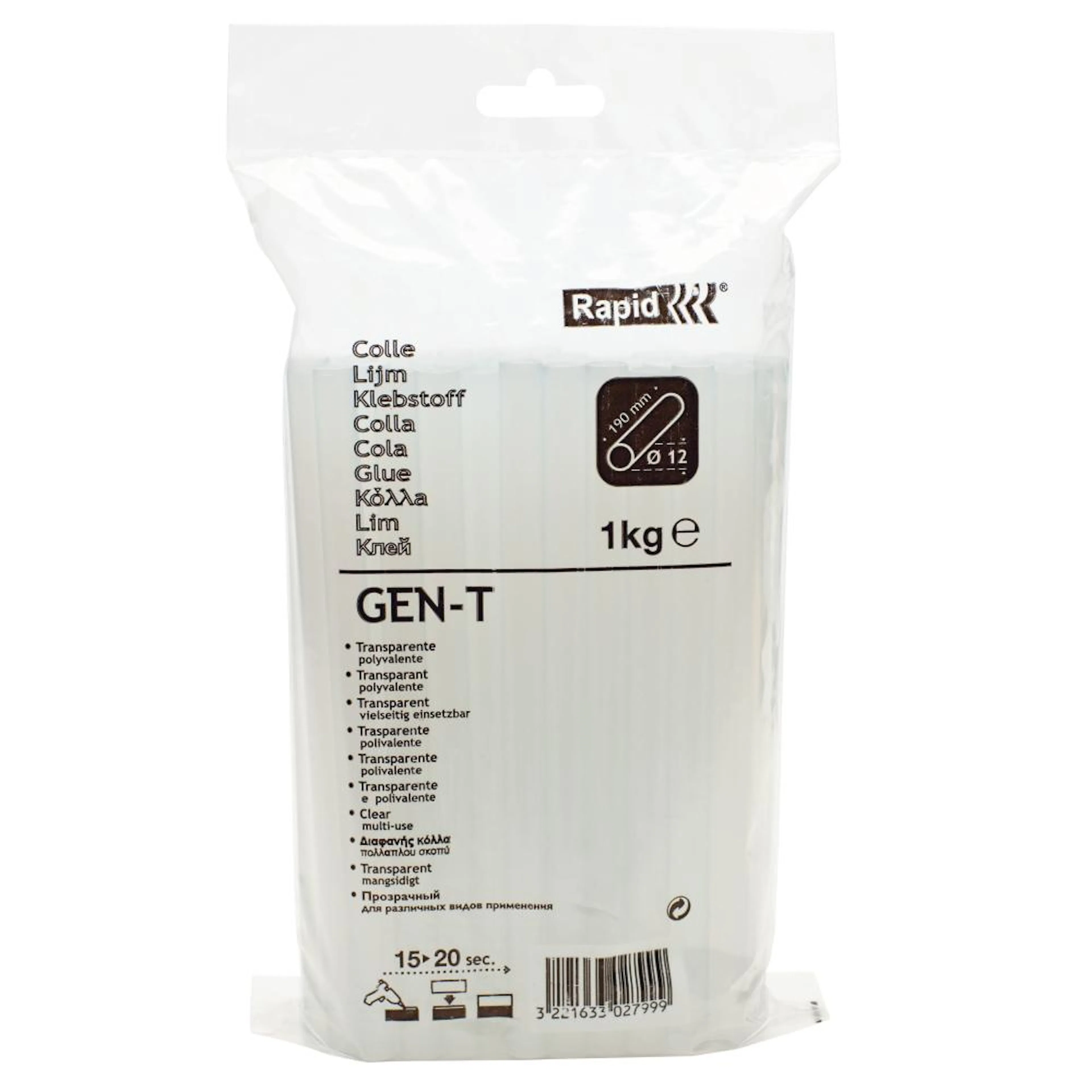 Lim 1kg Gent-t 12mmx190mm Rapid
