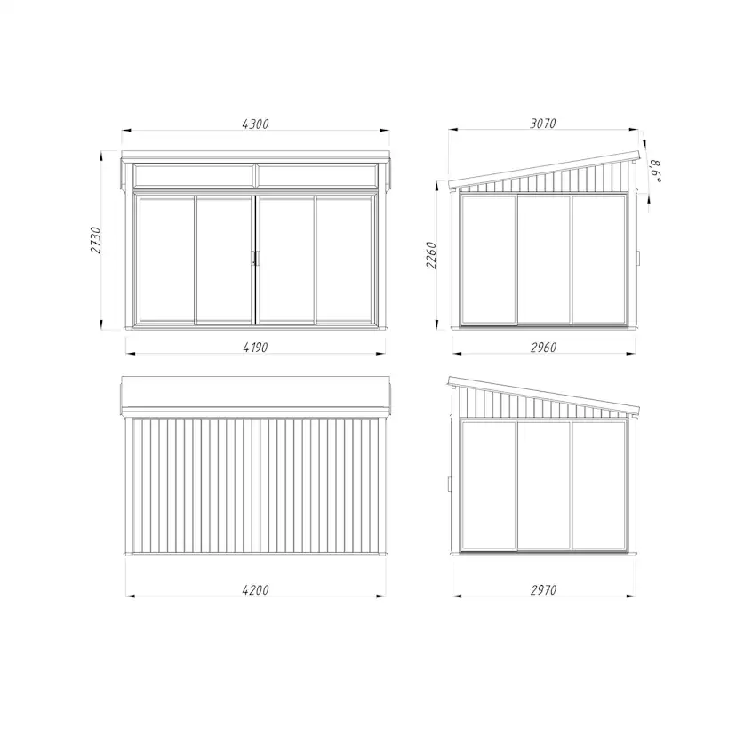 Uterum Palmako Saga 12,5 m² (inv. 11,6 m²) Slide Plus