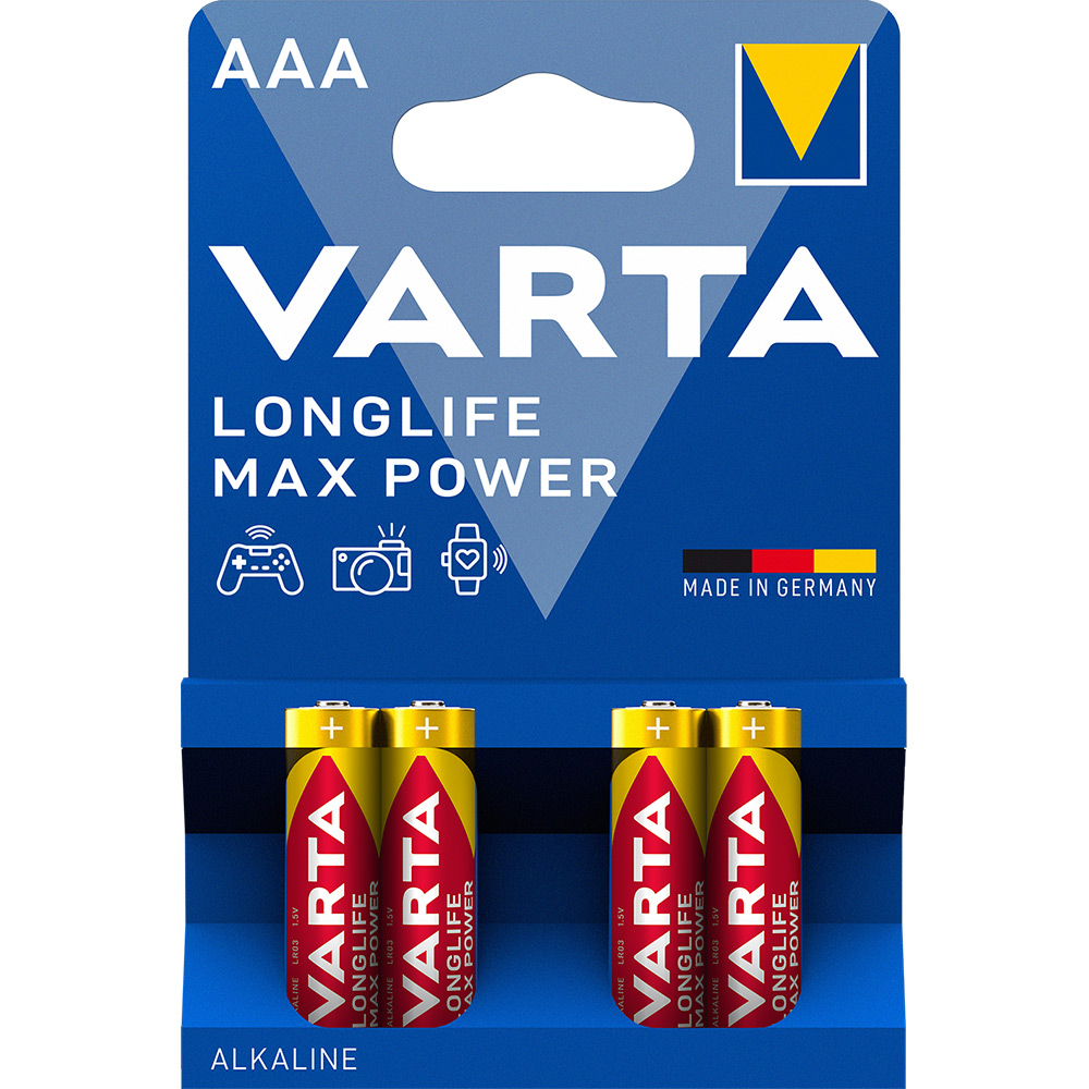 Batteri VARTA Alkaliska Max Power LR03/AAA 4-Pack