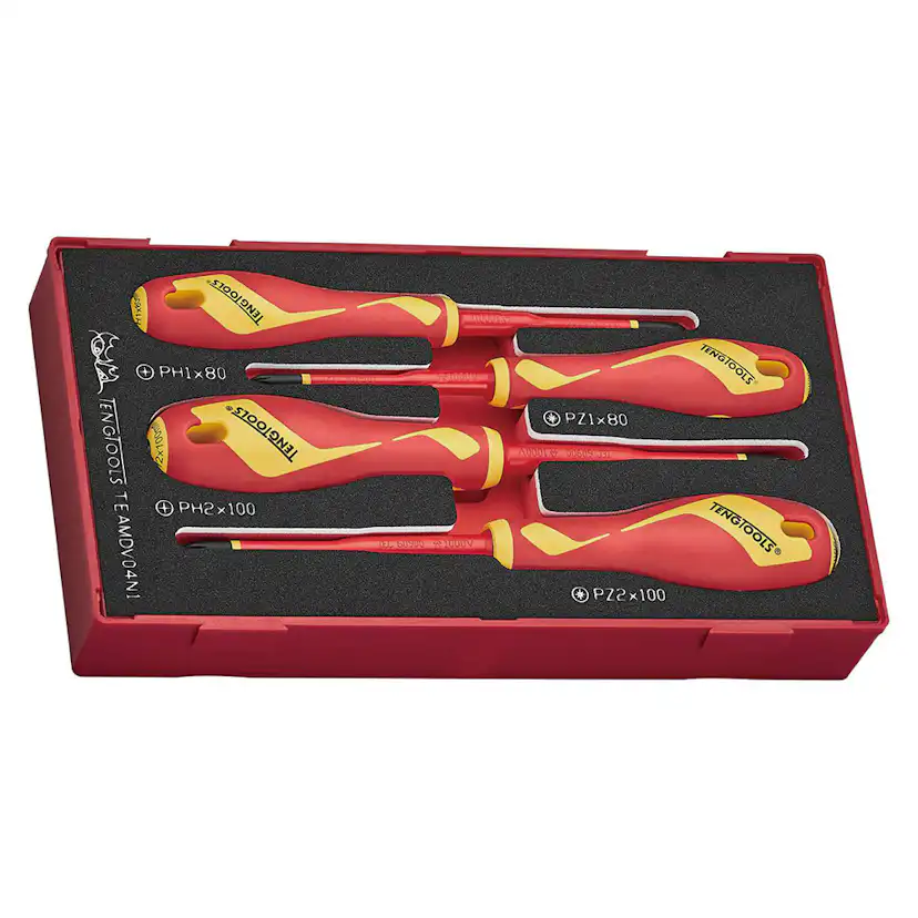 Skruvmejselsats Teng Tools TEAMDV04N1 1000V