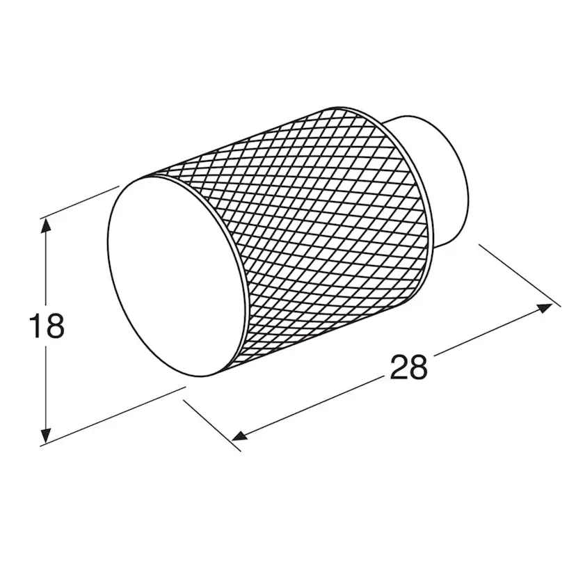 Knopp Gustavsberg K9 Svart Svart